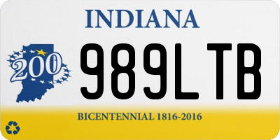 IN license plate 989LTB