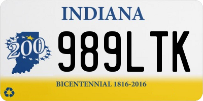 IN license plate 989LTK