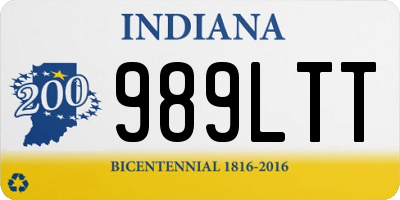 IN license plate 989LTT