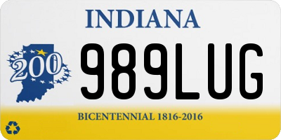 IN license plate 989LUG