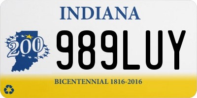 IN license plate 989LUY