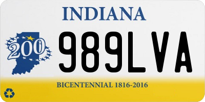 IN license plate 989LVA