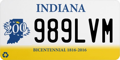 IN license plate 989LVM