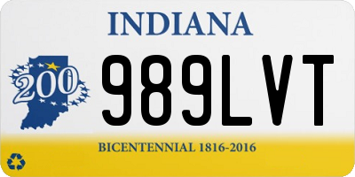 IN license plate 989LVT