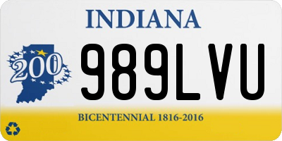 IN license plate 989LVU