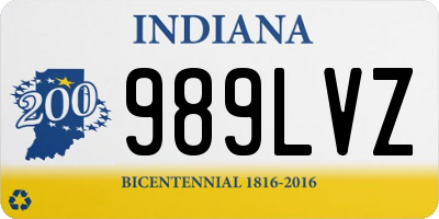 IN license plate 989LVZ