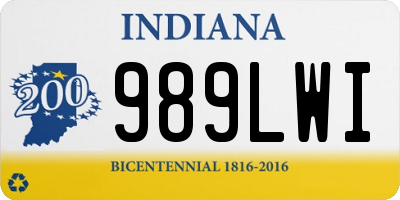 IN license plate 989LWI