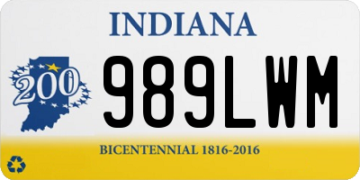 IN license plate 989LWM