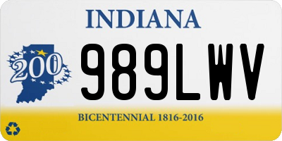 IN license plate 989LWV