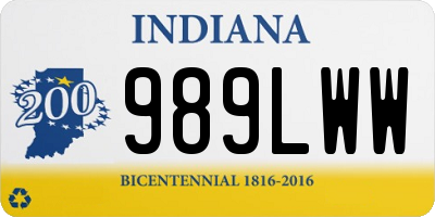 IN license plate 989LWW