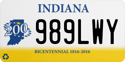 IN license plate 989LWY