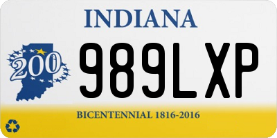 IN license plate 989LXP