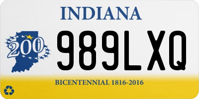 IN license plate 989LXQ