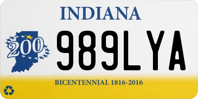 IN license plate 989LYA