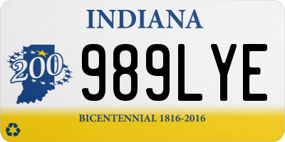 IN license plate 989LYE