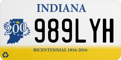 IN license plate 989LYH
