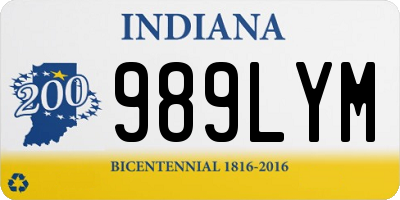 IN license plate 989LYM