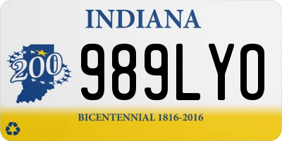 IN license plate 989LYO