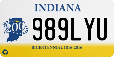 IN license plate 989LYU