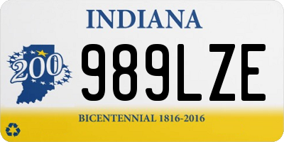 IN license plate 989LZE