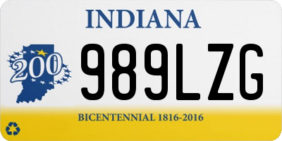 IN license plate 989LZG