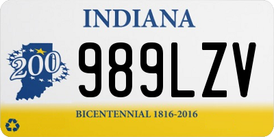 IN license plate 989LZV