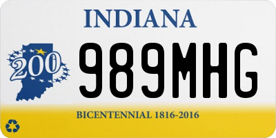 IN license plate 989MHG