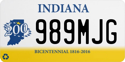 IN license plate 989MJG