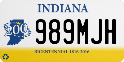 IN license plate 989MJH