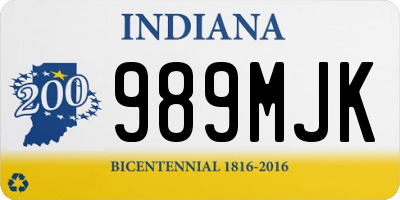 IN license plate 989MJK