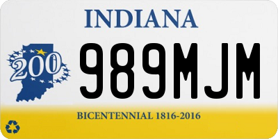IN license plate 989MJM