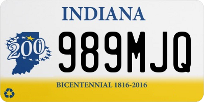 IN license plate 989MJQ