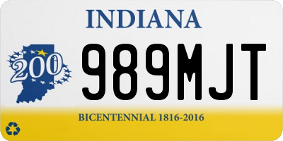 IN license plate 989MJT