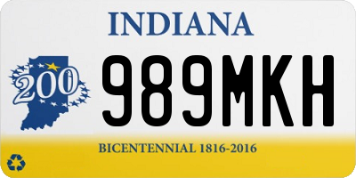 IN license plate 989MKH