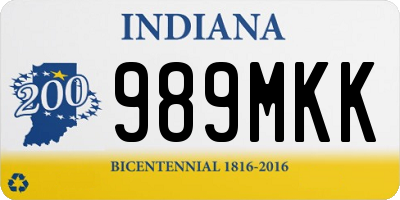 IN license plate 989MKK