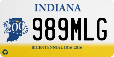 IN license plate 989MLG