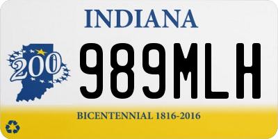 IN license plate 989MLH