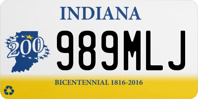 IN license plate 989MLJ