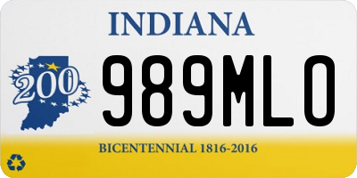 IN license plate 989MLO