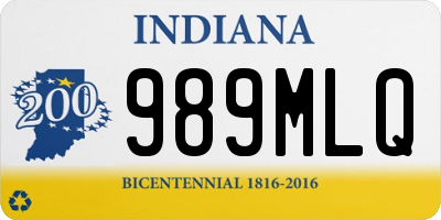 IN license plate 989MLQ