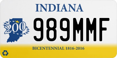 IN license plate 989MMF