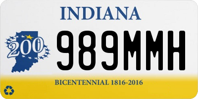 IN license plate 989MMH