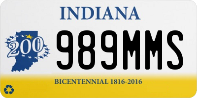 IN license plate 989MMS