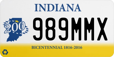 IN license plate 989MMX