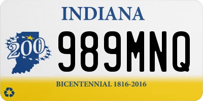 IN license plate 989MNQ