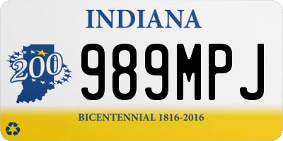 IN license plate 989MPJ