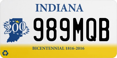 IN license plate 989MQB