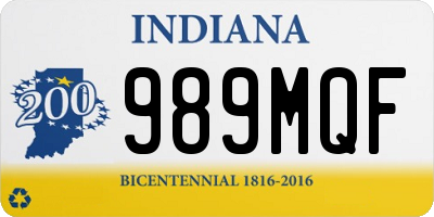 IN license plate 989MQF