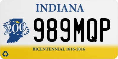 IN license plate 989MQP
