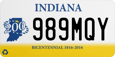 IN license plate 989MQY